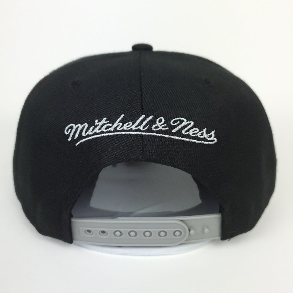 Mitchell & Ness Super Bowl XL NFL Snapback Hat 3D Logo Black‎ Gray Cap NWT - Picture 5 of 8
